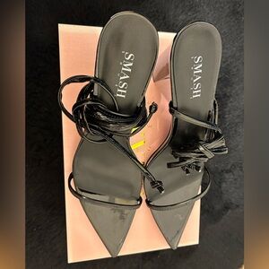 Black Tabby Heels Smash Shoes Extended Sizes